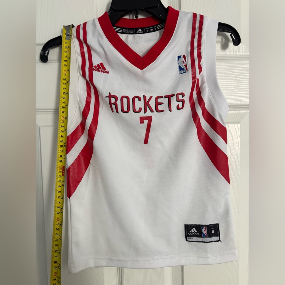Retro Adidas Youth NBA Basketball Houston Rockets Jersey - Lin 7 Size S